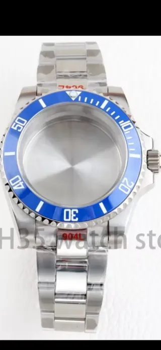 Caja y Correa Acero Reloj Azul/Plata