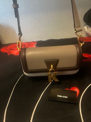 Bolso Karl Lagerfeld Beige y Marrón