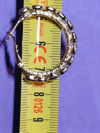 Argollas Grano Oro Laminado