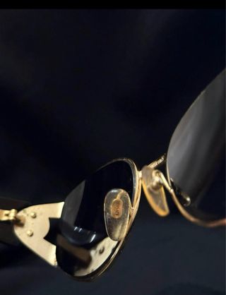 Occhiali da sole vintage Versace oro