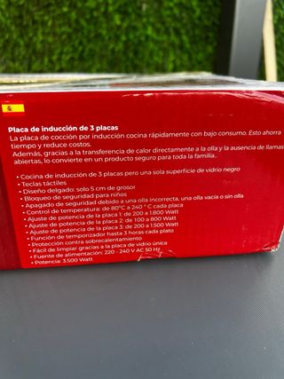 inducción portátil 3 fuegos Melchioni Family