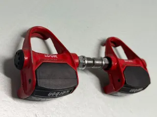 Pedales LOOK Carbon Rojos Retro Bicicleta