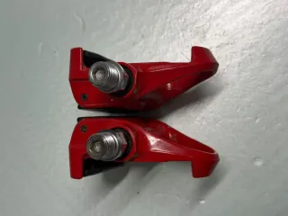 Pedales LOOK Carbon Rojos Retro Bicicleta