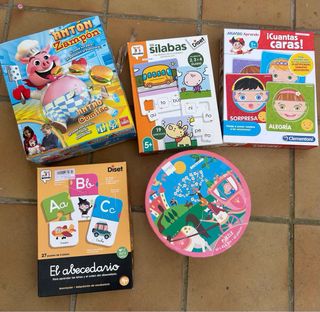 Lote de juegos y puzzles infantiles