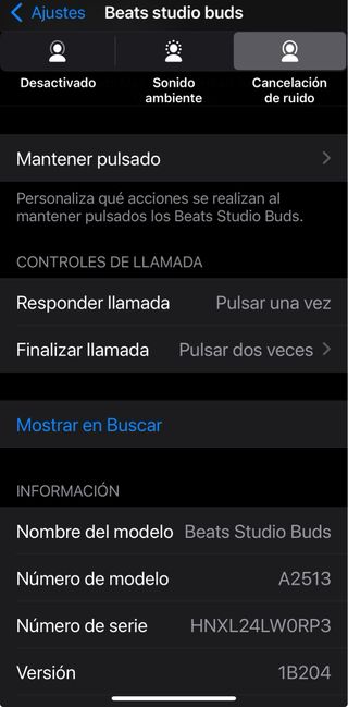 Beats Studio Buds Auricular derecho+ Cargador