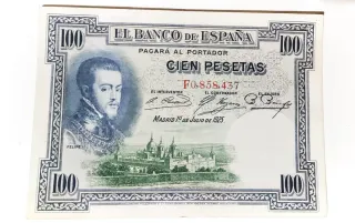 1925 BILLETE 100 PESETAS