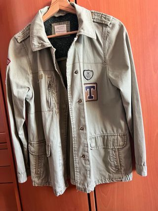 Chaqueta Zara Verde Militar