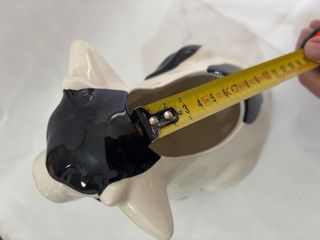 Cubertero Cerámica Vaca Corazón Negro Blanco