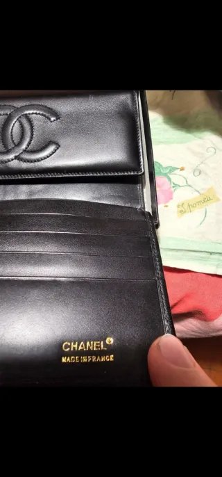 Portafoglio Chanel donna nero