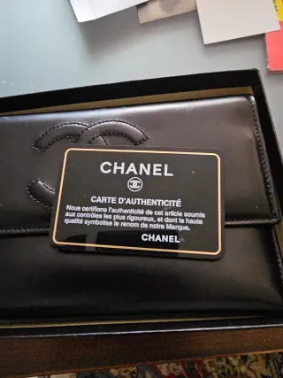 Portafoglio Chanel donna nero