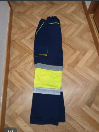 Pantalón de trabajo azul y amarillo NUEVO