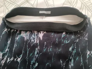 Falda Zara Mármol Verde Talla M