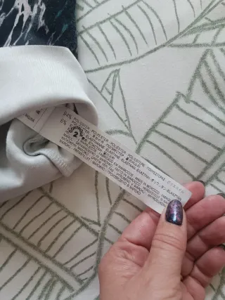 Falda Zara Mármol Verde Talla M