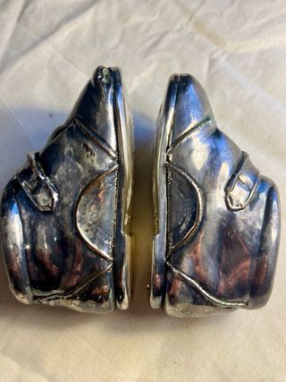 Zapatos de recuerdo bañados en plata (patukos),