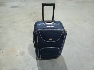 Maleta azul de viaje grande