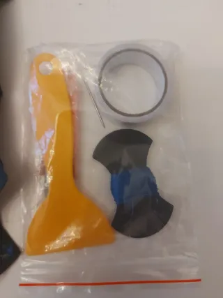 Kit Rivestimento Volante Pelle DIY Blu