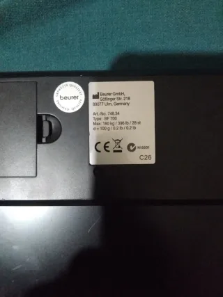Balanza Digital Beurer BF200