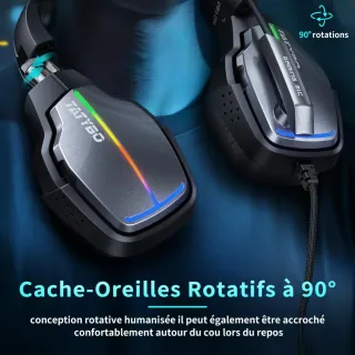 Auriculares Gaming TATYBO XW2 PS5/PS4/PC Micrófono