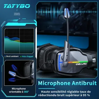 Auriculares Gaming TATYBO XW2 PS5/PS4/PC Micrófono