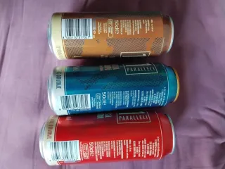 3 Lattine Vuote Birra 11 Paralleli