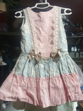 Vestido Flamenco Rojo y Blanco