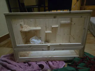 Jaula grande para hámster de madera