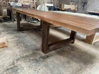 Mesa de comedor 3 metros madera maciza