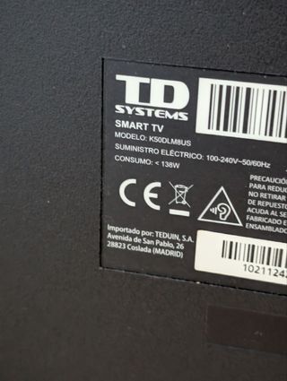 Smart TV TD Systems 50 4K