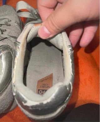 Pack 2 zapatillas chica beige/plata