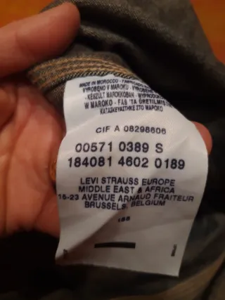 Peto Levi's Talla S Diseño