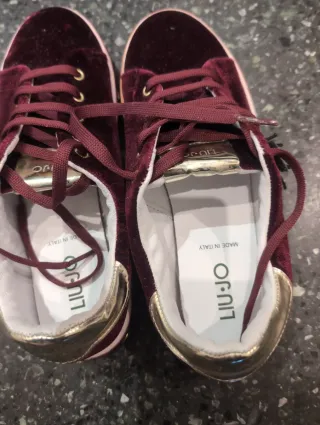 Scarpe Liu Jo donna velluto bordeaux