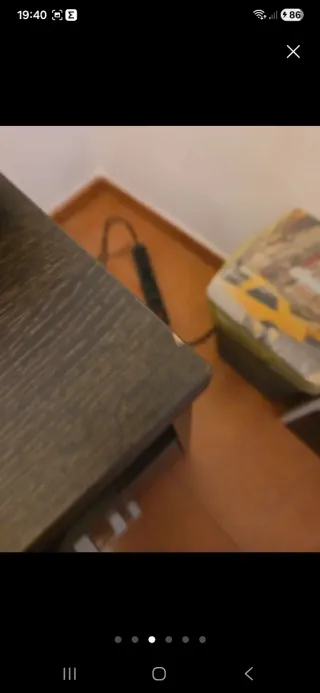 Escritorio madera tono wengué