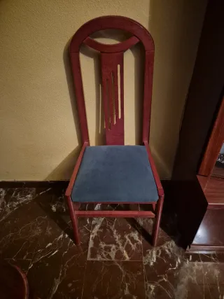 Conjunto Muebles Salón Madera/sillas/ mesas crista