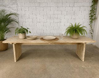 Mesa de madera maciza 2,50m