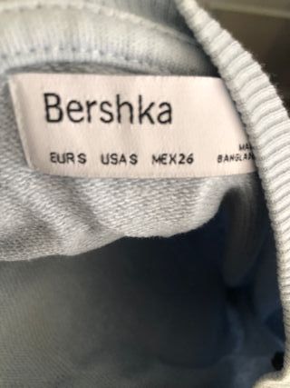 Jersey Bershka S Angeles Estampado Azul