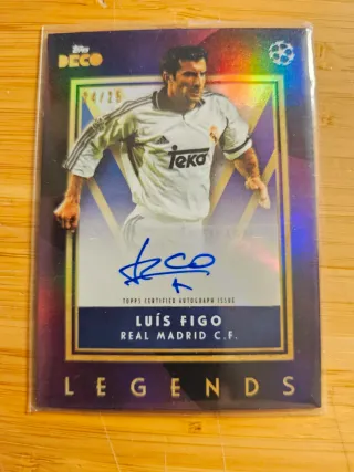 Luis Figo Topps Deco 2024 2025 Autograph