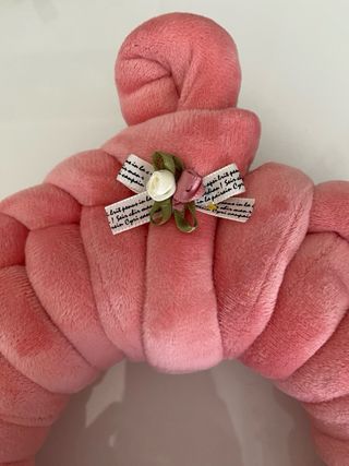 Ghirlanda Marshmallow Rosa Decorata