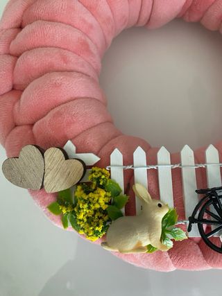 Ghirlanda Marshmallow Rosa Decorata