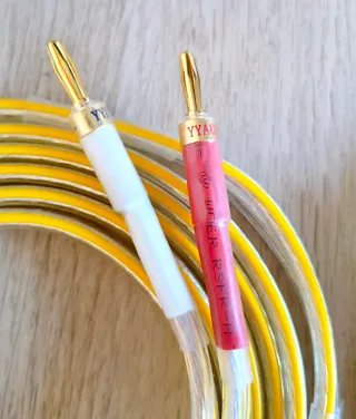 Pareja Cables Altavoz Hi-Fi 6N OFC Plata (3m) x2