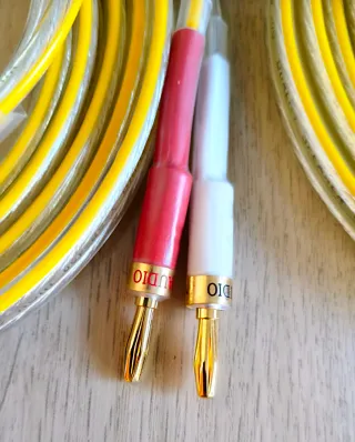 Pareja Cables Altavoz Hi-Fi 6N OFC Plata (3m) x2