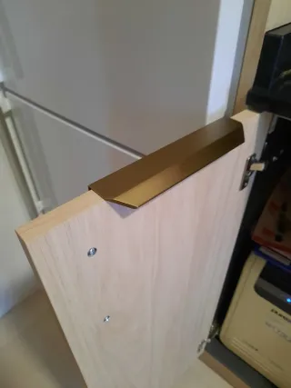 24 Tiradores Dorados 20cm Cocina