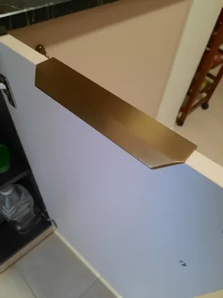 24 Tiradores Dorados 20cm Cocina