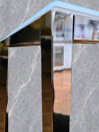 Mesa Comedor IKEA Cristal Templado y Metal