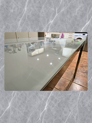 Mesa Comedor IKEA Cristal Templado y Metal