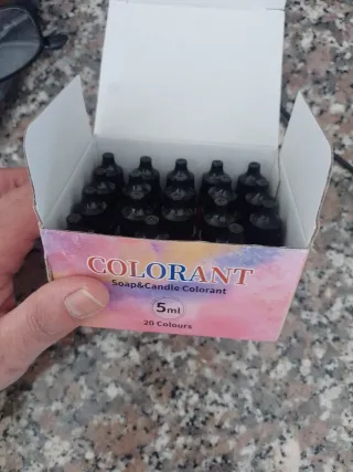 15 boccette Coloranti per sapone e candele da 5 ml