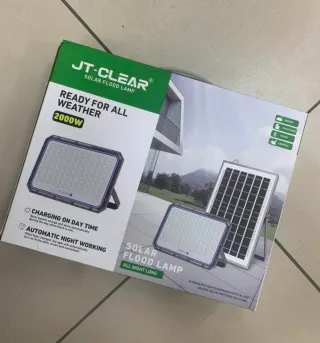 Faro Solare 2000W con Pannello e Telecomando