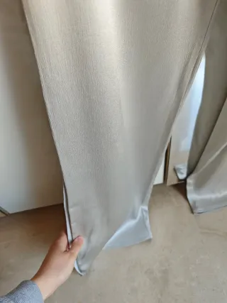 Pantalón Zara Satinado Perla/Champán