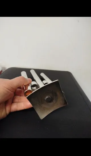 Vaso Space Age Acciaio Inox Anni '70