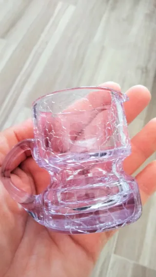 Bricco in vetro Alessandrite cracklè