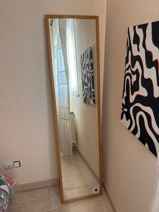 Espejo de pie madera